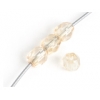 Fire Polished 4mm Crystal, Gold Luster